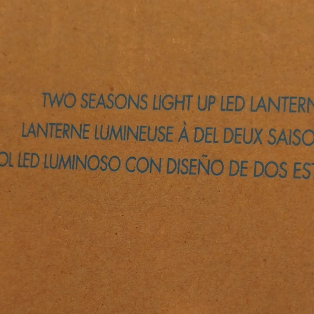 ElegantTwo Seasons Black Lantern with Leaf Design